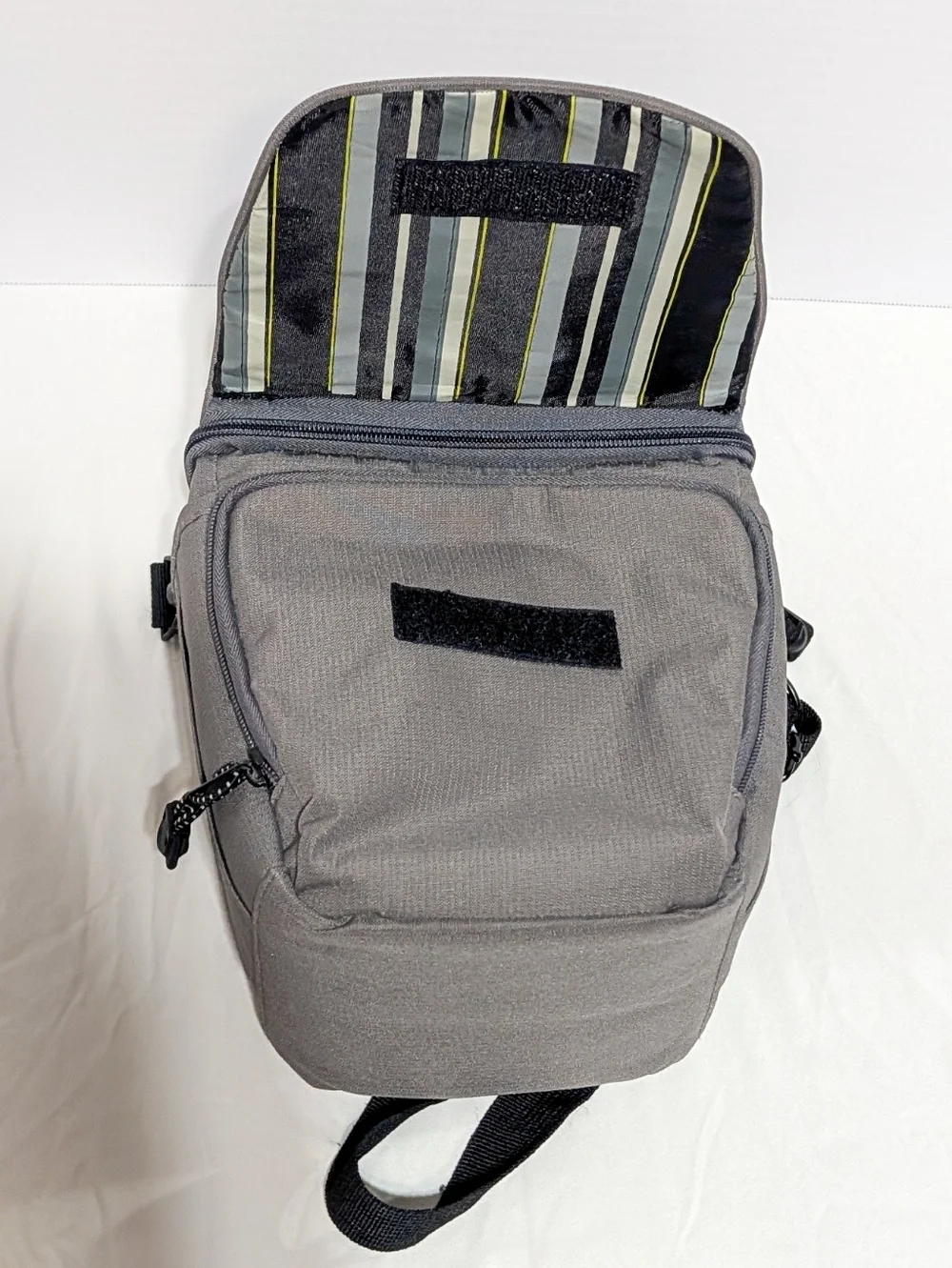 Eddie Bauer Grey Padded Camera Bag Crossbody